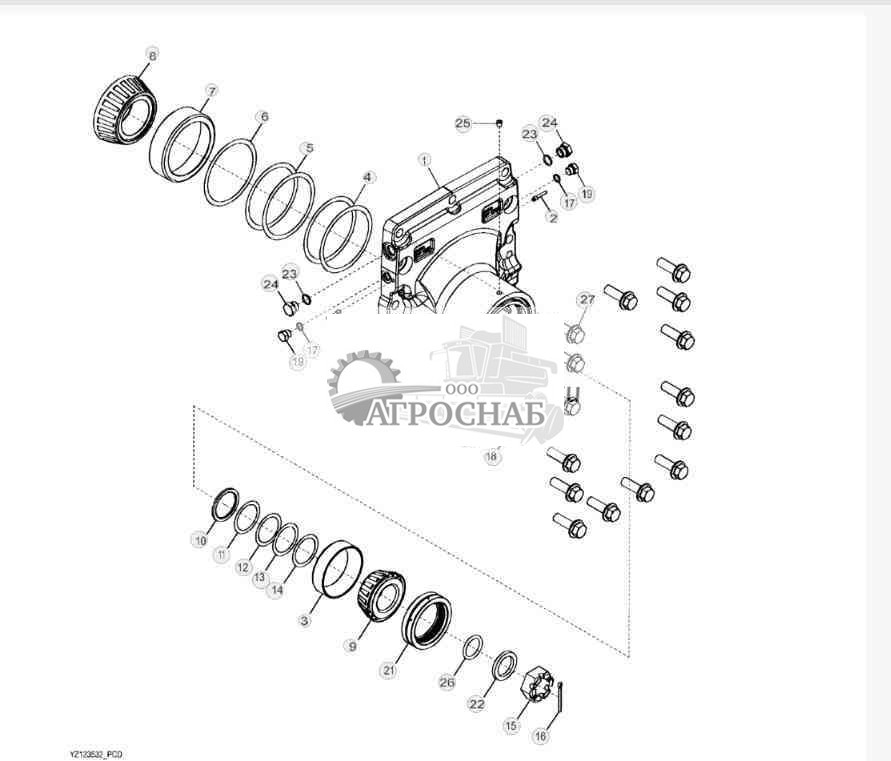 YZ123532 Стандартный первичный корпус, некачающийся 